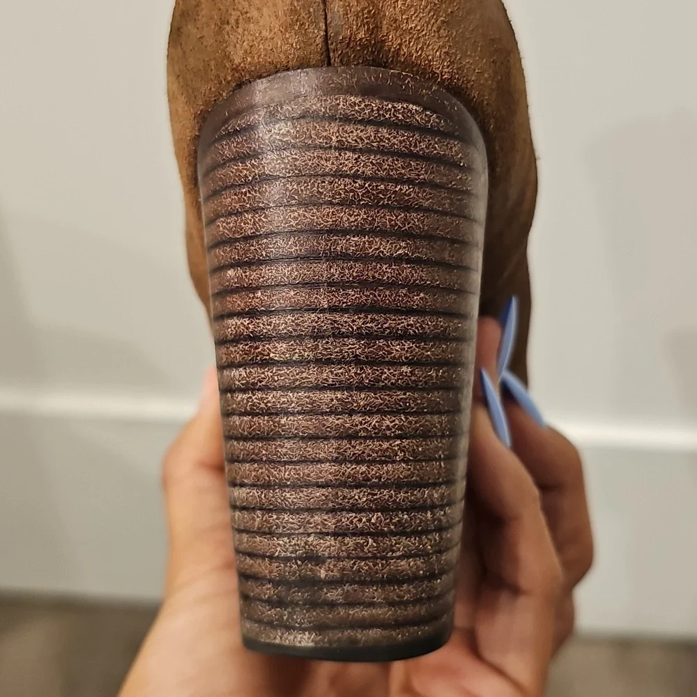 RAG & BONE 38.5 Camel Suede Newbury Bootie
